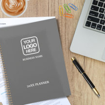 Grey| Modern Professional White Business Logo 