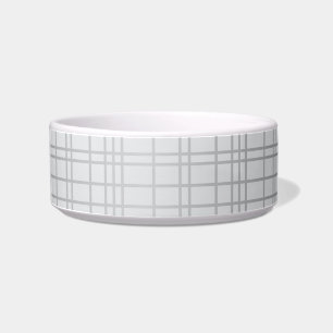 Grey, modern, simple, cool, trendy grid lines bowl