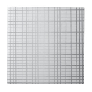 Grey, modern, simple, cool, trendy grid lines ceramic tile