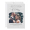 Grey Modern Stylish Boho Wedding Photo Invitation