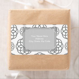 Grey Monogram Labels