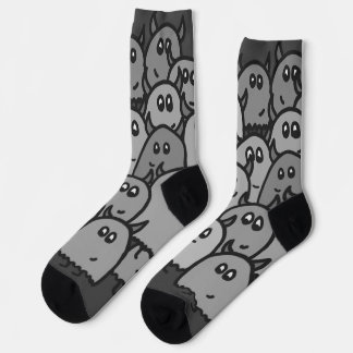 Grey Monster Socks