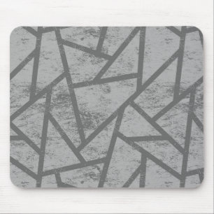 Grey mosaic pattern mouse pad
