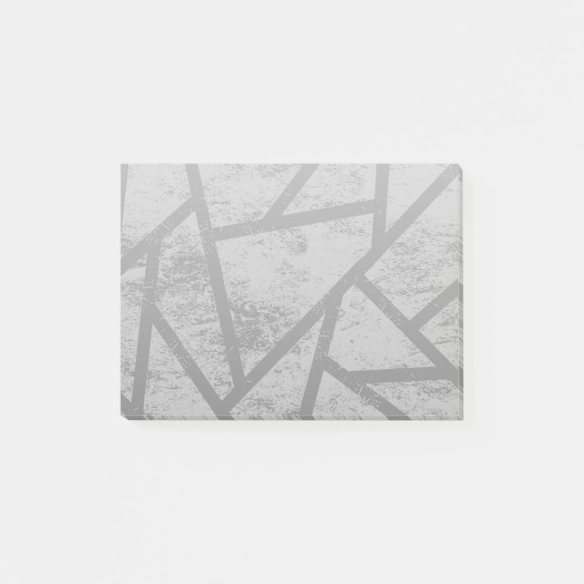 Grey mosaic pattern post-it notes (Front)