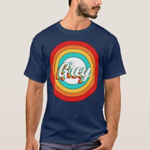 Grey Name Shirt Vintage Grey Circle