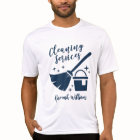 Grey & Navy Cleaning Services Logo