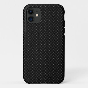 Grey net mesh on black iPhone 11 case