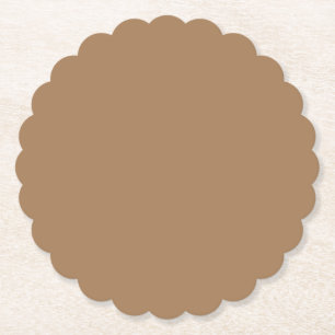Grey Olive,Pale Taupe,Quicksand, Paper Coaster