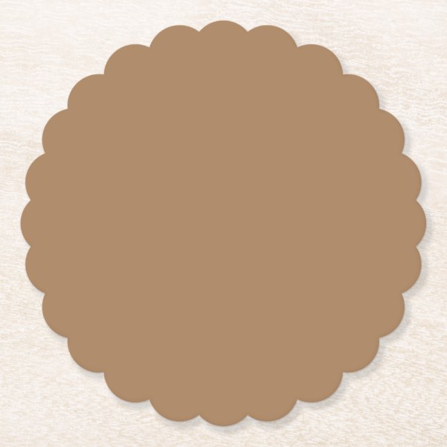 Grey Olive,Pale Taupe,Quicksand, Paper Coaster (Front)