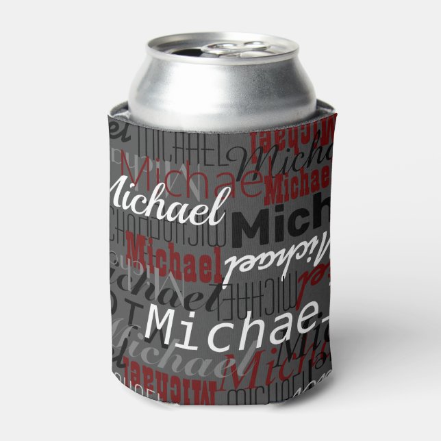 Grey Overlapped Names Can Cooler (Can Front)