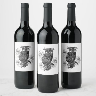 Grey Owl White Orchids Wine Label