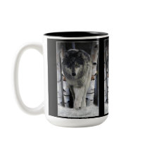 GREY PACK WOLF Wildlife Gift Mugs