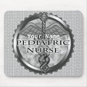 Grey Paediatrics Nurse  Mouse Pad