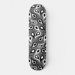 grey paisley skateboard