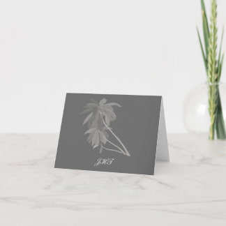 Grey Palms Personalised Note Cards H
