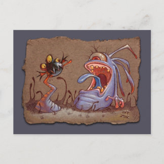 Grey Paper Sketch: Tail Biter Postcard