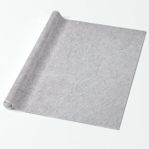 Grey Paper Textured Wrapping Paper