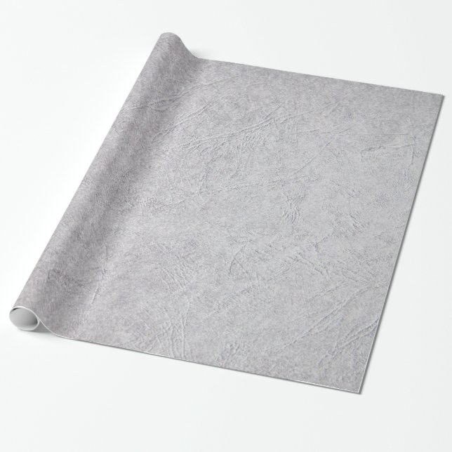 Grey  Paper Textured Wrapping Paper (Unrolled)