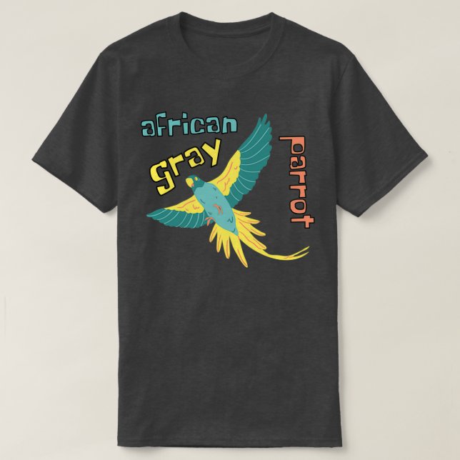 grey parrot 3 T-Shirt (Design Front)