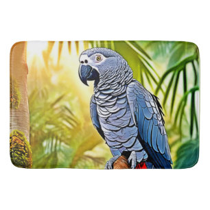 Grey Parrot Perch Bath Mat