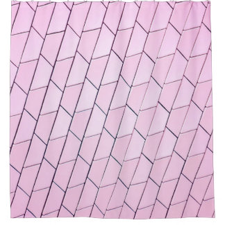 Grey pattern shower curtain