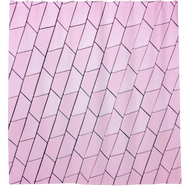 Grey pattern shower curtain (Front)