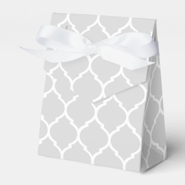 Grey Pattern Treat Boxes (Front Side)