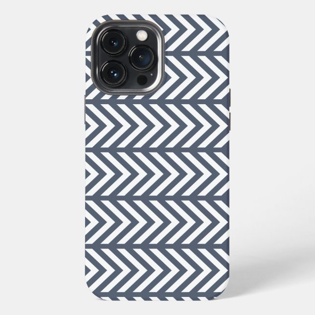 Grey Patterned iPhone Case (Back)