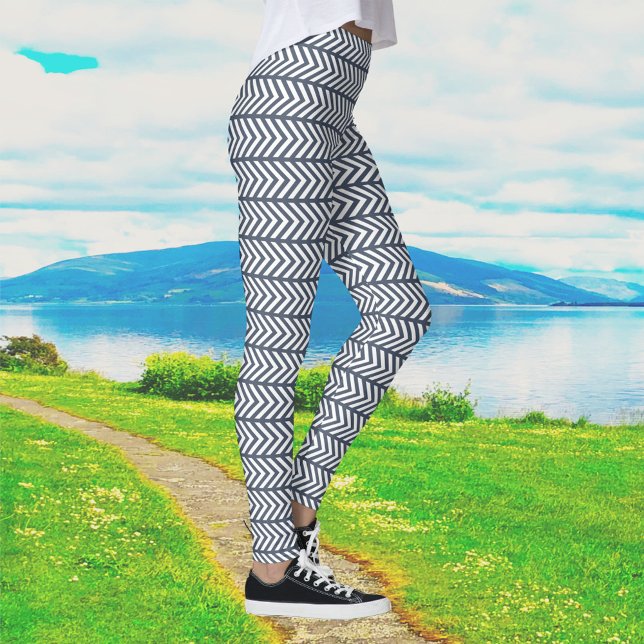 Grey Patterned Leggings (Creator Uploaded)