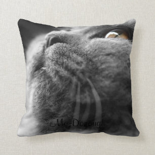 Grey Persian Cat Cushion