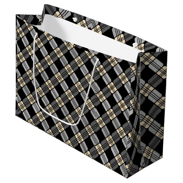 Grey Picnic Large Gift Bag (Front Angled)