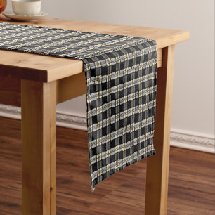 Grey Picnic Short Table Runner