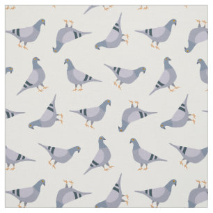Grey Pigeons Fabric