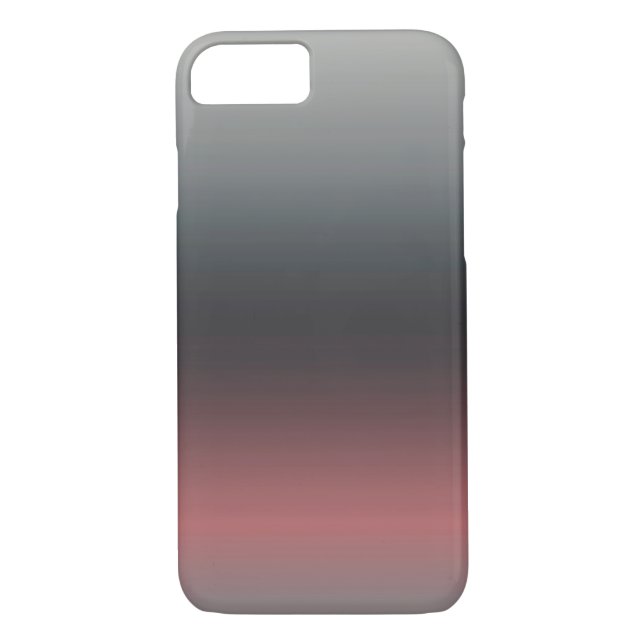 Grey, pink, black gradient, Ombre.  Case-Mate iPhone Case (Back)