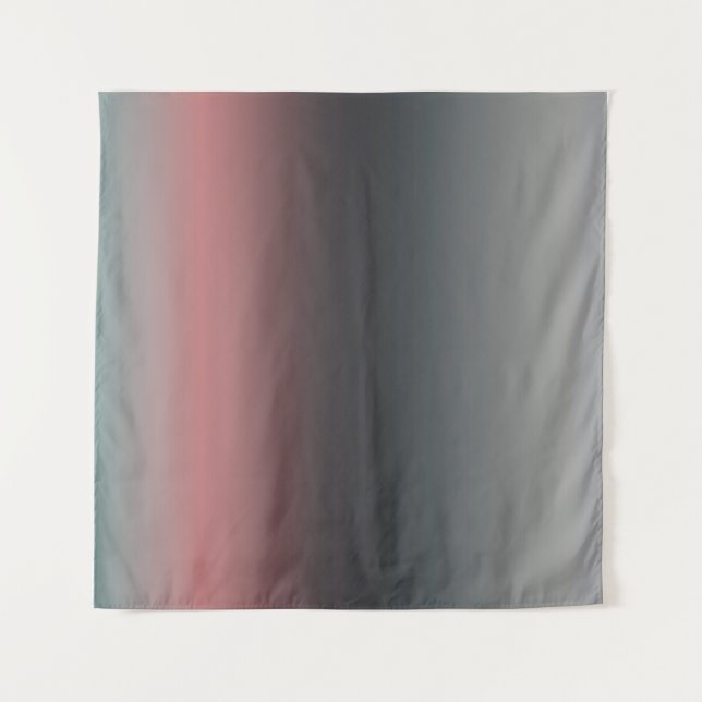 Grey, pink, black gradient, Ombre.  Tapestry (Front)