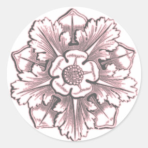 Grey & Pink Cathedral Flourish Sticker