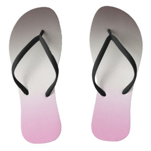 Grey pink Ombre Thongs