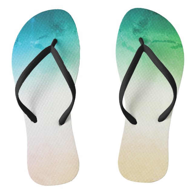 Grey pink Ombre Thongs (Footbed)
