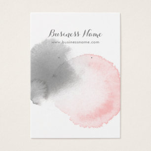 Grey Pink Watercolor Background Earring Cards