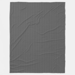 Grey pinstripes fleece blanket