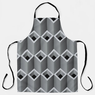 Grey pipes on top of each other - seamless backgro apron