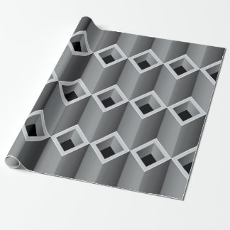 Grey pipes on top of each other - seamless backgro wrapping paper