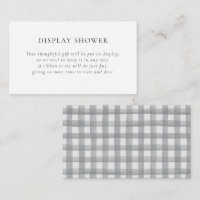 Grey Plaid Bridal Shower