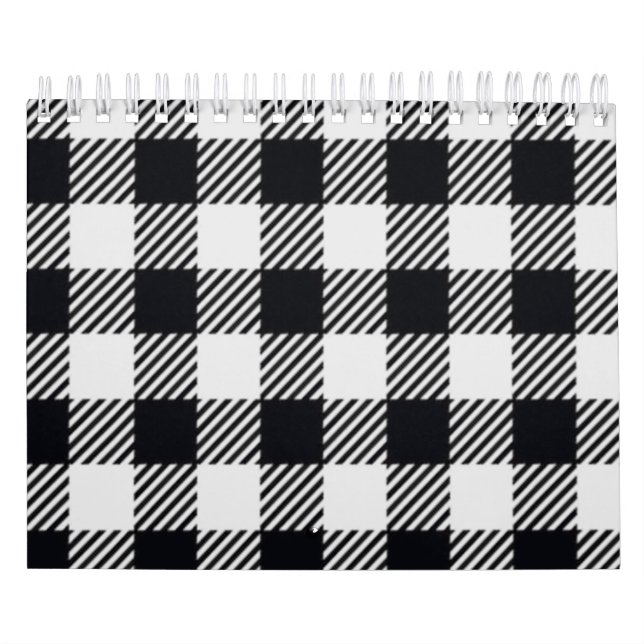 Grey Plaid | Checkers Calendar (Cover)