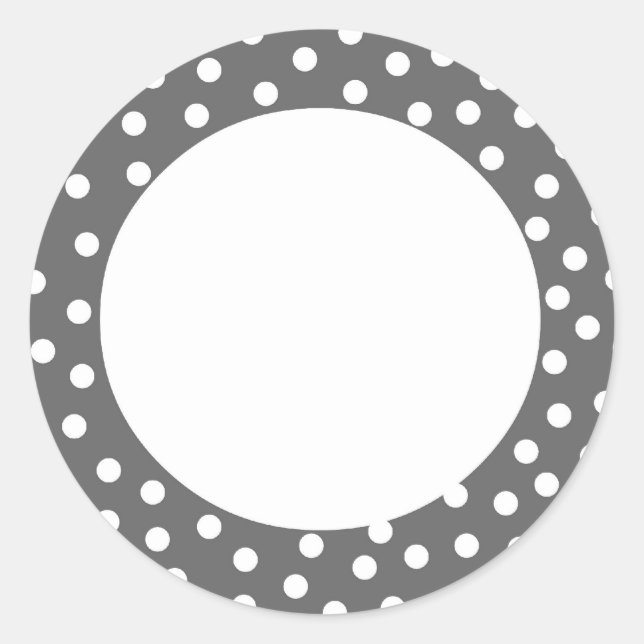 Grey Polka Dot Label (Front)