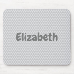 Grey Polka Dot Mouse Pad