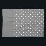Grey Polka Dots Pattern Tea Towel<br><div class="desc">Sometimes we just want a nice grey to express how we feel or to remain gender neutral in our gift giving.   It is a nice colour that gets a bad rap.   Let’s change the way the world looks at grey together.</div>
