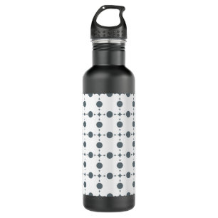 Grey Polka Dots, Polka Dot Pattern, Dots, Dotted 710 Ml Water Bottle