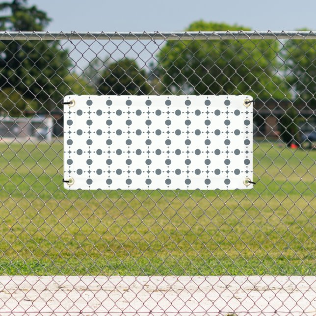 Grey Polka Dots, Polka Dot Pattern, Dots, Dotted Banner (Insitu)