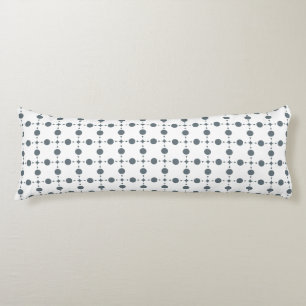 Grey Polka Dots, Polka Dot Pattern, Dots, Dotted Body Cushion